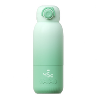 Calentador de Biberones Portátil Recargable para Exteriores 2026, 350 ml, Control Táctil, Temperatura Ajustable, 24 Horas de Temperatura Constante, USB