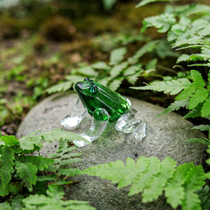 Petite boule de cristal verte, figurine écologique, presse-papiers, centre de table, ornement, collection d'animaux, décoration de la maison, cadeau - Product Image 6
