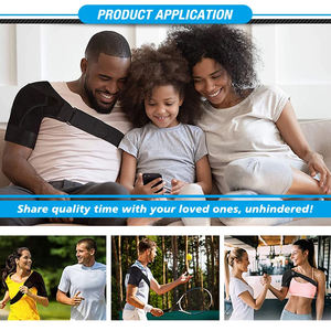 2024 Rahat Neopren Rotator Manşet Omuz Desteği Nefes Alabilen Koruyucu Sargı Sabitleyici Esnek Destek Bandı Unisex Tek Beden - Product Image 6