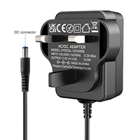 Adaptateur d'alimentation ESann UK Type Plug AC 100-240V DC 12V 1A 12W avec protection contre les courts-circuits, prise DC 5.5x2.5mm