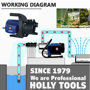 3200LPH 800W Pompe d'arrosage de jardin portable pour puits peu profonds 4 bars de pression 1HP Pompe de transfert de vidange de baril de pluie Irrigation Jet Pump - Product Image 3