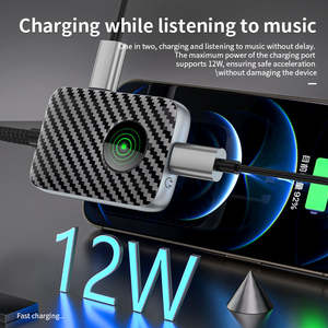 Adaptateur audio 2-en-1 pour casque et <span class=keywords><strong>prise</strong></span> <span class=keywords><strong>jack</strong></span> 8 broches avec lumière LED, compatible avec le câble USB standard <span class=keywords><strong>iPhone</strong></span> - Product Image 3