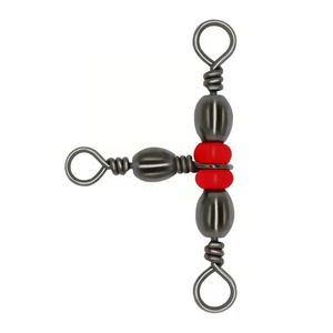 <span class=keywords><strong>Baril</strong></span> pivotant en T à 3 voies <span class=keywords><strong>Triple</strong></span> émerillons de pêche Connecteur de pêche émerillons de <span class=keywords><strong>baril</strong></span> - Product Image 1