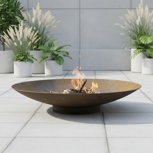 Braciere da <span class=keywords><strong>Giardino</strong></span> YIJIE in Legno Rustico con Griglia BBQ, Acciaio Inox Verniciato a Polvere per Campeggio e Attività all'Aperto - Product Image 1