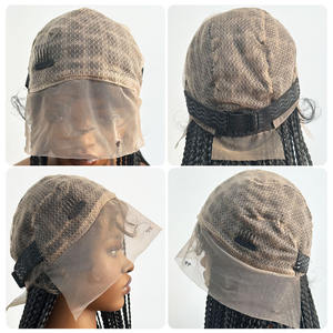 Peluca de Cabello Sintético Trenzado de <span class=keywords><strong>Dos</strong></span> Hebras, Tejida a Mano, sin Pegamento, de Encaje Completo, 40 Pulgadas, Resistente al Calor, Fibra de Alta Temperatura - Product Image 3