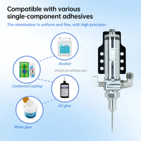 Machine de revêtement automatisée à commande PLC, entraînée par moteur, avec valve de pulvérisation de précision, pour revêtement de protection et atomisation par ventilateur de précision