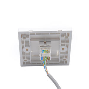 MT-5901 86タイプ1 2ポートネットワーク壁ソケットフェイスプレート<span class=keywords><strong>Rj45</strong></span>ネットワークキーストーンジャック耐久性のあるプラスチック製 - Product Image 3