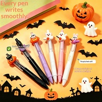 Stylo Gel Clic Cartoon Halloween Mignon à Séchage Rapide Encre Noire Cadeau Scolaire pour Étudiants