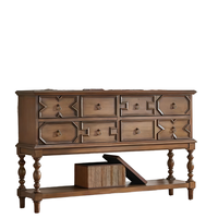 Sala de estar desgastada de estilo americano, Simple aparador de entrada, armario de pantalla, armario de almacenamiento, mesa de entrada, cómoda