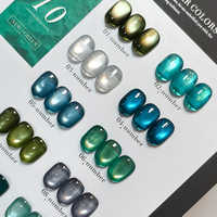 MIMAGPIE Vernis à ongles gel UV œil de chat ambre de luxe 10 couleurs, flacon magnétique – Non toxique, végétalien, écologique, sans HEMA, longue tenue