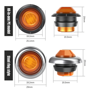 Mini <span class=keywords><strong>Feu</strong></span> <span class=keywords><strong>de</strong></span> Position Latéral Rond à LED pour Camion 12-24V, Lampe <span class=keywords><strong>de</strong></span> Bordure <span class=keywords><strong>de</strong></span> Remorque Multicolore, Étanche IP67 - Product Image 5
