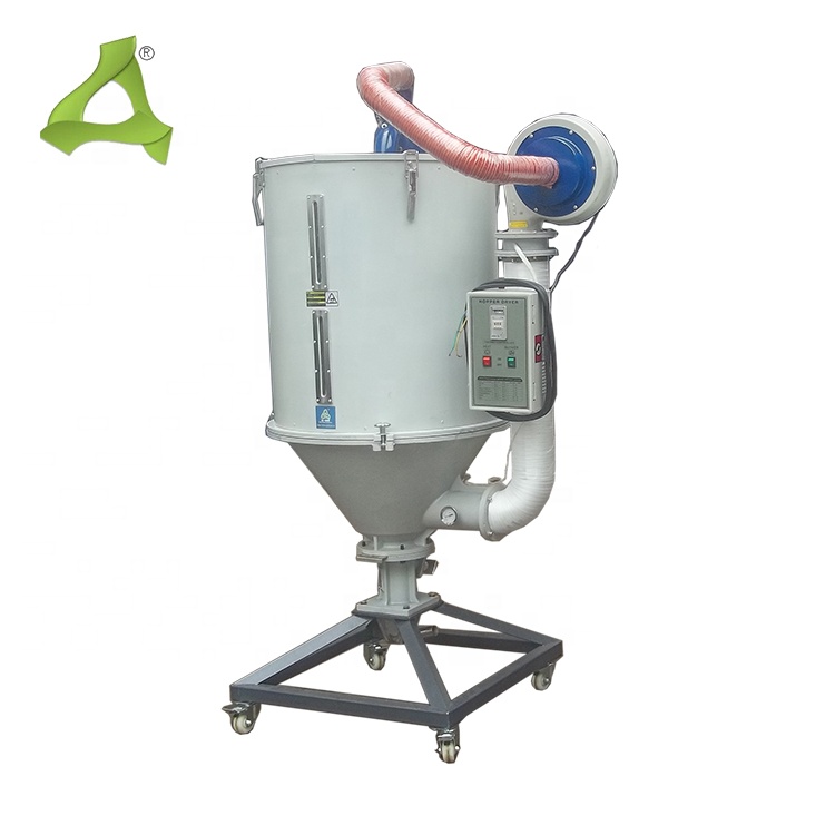 Заводская поставка, пластиковая гранулированная сушилка с резервуаром горячего воздуха 100 кг