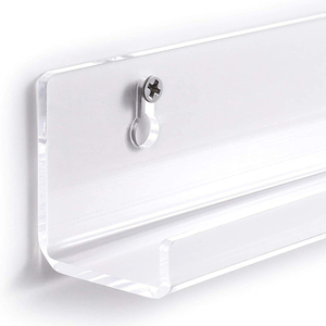 Supporto per dischi in acrilico da parete-confezione da 8 da 12 pollici cornici per Album trasparenti per visualizzare dischi in vinile per il negozio di dischi da collezione di musica - Product Image 3