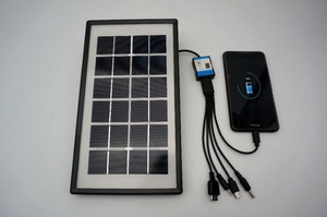 Petit <span class=keywords><strong>panneau</strong></span> <span class=keywords><strong>solaire</strong></span> portable 3W 6V avec charge directe USB pour téléphone portable - Product Image 3
