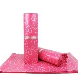Enveloppes en polyéthylène compostables et biodégradables personnalisées de couleur rose pour l'emballage des vêtements et l'expédition express des entreprises - Product Image 2