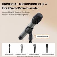 Support de microphone de studio de bureau OEM robuste avec bras court, rotatif à 360°, gestion des câbles, pour podcast et diffusion en gros