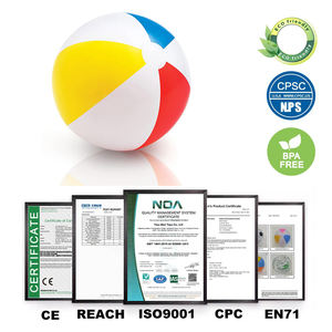 Joee סיטוני קידום מותאם אישית כדורי החוף pvc מתנפחים חיצונית צבעוני חוף כדורי צעצוע לפוצץ את כדור החוף קשת - Product Image 4