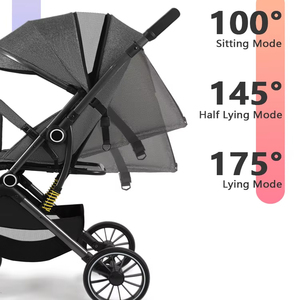 Cochecito Ligero Personalizado, Carrito de Bebé de Lujo para Recién Nacidos, Plegable en un Solo Paso, con Empuje Bidireccional, 15 kg - Product Image 3