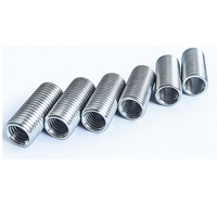 Hollow Threaded Adapter Nut Inner and Outer Thread Insert for Wood Furniture