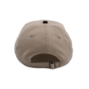 Casquettes de baseball personnalisées Xiamen <span class=keywords><strong>Soo</strong></span> <span class=keywords><strong>Chic</strong></span> à 6 panneaux en flanelle/laine avec logos brodés, casquettes de sport pour papa - Product Image 5