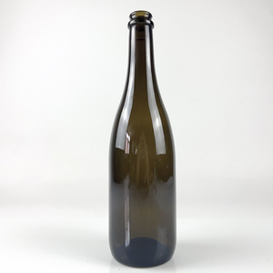 Factory Sale <strong>750ml</strong> Round Large Brown <strong>champagne</strong> Wine Glass <strong>Bottle</strong> with Stopper Lid - Product Image 1