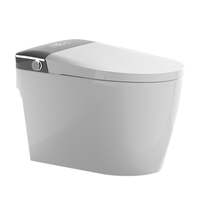 WC intelligent automatique allongé à siphon en S Dayao 8811B, style luxueux, fonction de base, montage au sol