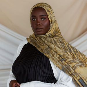 À la mode solide Polyester mousseline de soie foulard <span class=keywords><strong>nouveau</strong></span>-<span class=keywords><strong>né</strong></span> Veet châle Hijab Turban doux ethnique Tudung pour le printemps automne prière - Product Image 6