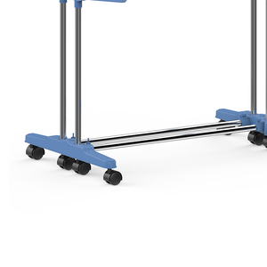 Vendita calda 18M 3 strati in acciaio inox stendino pieghevole stendibiancheria <span class=keywords><strong>appendiabiti</strong></span> con ruote - Product Image 3