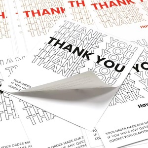 2023 <span class=keywords><strong>etichette</strong></span> di imballaggio con logo adesivo personalizzato grazie per i miei adesivi per piccole imprese - Product Image 6