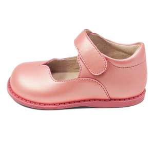 Chaussure plate en cuir respirant métallisé super doux de haute qualité à semelle en caoutchouc pour bébé, tout-petit, jeune fille, style princesse - Product Image 5