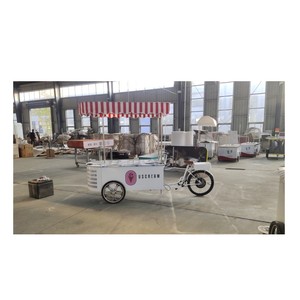 Carro camión de comida remolque helado carrito de empuje de mano carrito de comida para la venta - Product Image 1