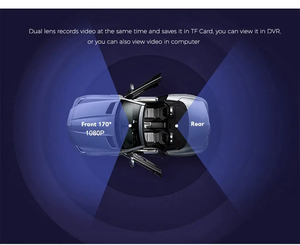 Cámara grabadora inteligente para coche, grabadora de vídeo para vehículo 1080P con lado de conducción 360 Dvr, <span class=keywords><strong>Mini</strong></span> cámara de salpicadero, gran oferta - Product Image 4