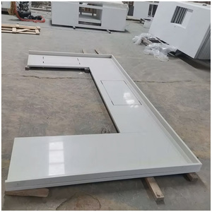 Comptoirs de cuisine et de salle de bain en quartz artificiel blanc neige - Projets écologiques à grande échelle pour les maisons et les manoirs - Product Image 3