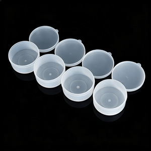 PE plastic ointment <b>box</b>, cosmetic refill <b>box</b>, <b>small</b> <b>box</b>, face cream <b>box</b>, white transparent lid <b>box</b> - Product Image 2