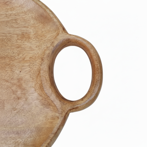 ถาดเสิร์ฟไม้วอลนัททำมือทันสมัย พร้อมหูจับแบบออตโตมัน สำหรับตกแต่งห้องนั่งเล่น ของขวัญตกแต่งบ้าน ไอเดียของขวัญ MS Handicraft แพ็คเกจหลายชิ้น - Product Image 2