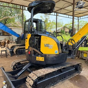 Mini-excavatrice sur chenilles Yanmar30 d'occasion, 3 tonnes, godet de 0,1 m³, marque japonaise d'origine, petite excavatrice de chantier, faible nombre d'heures, bon état - Product Image 2