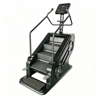 Escalador de Escaleras Metálico Comercial con Función Automática, Accionamiento Eléctrico, Sensor Infrarrojo, Control de Ventilador y Pasamanos, Certificado CE, Directo de Fábrica, para Gimnasios