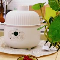 TONZE OEM – Mini-mijoteuse en céramique intelligente et portable, cocotte-minute électrique avec couvercle Transparent, pour la soupe au nid d'oiseau