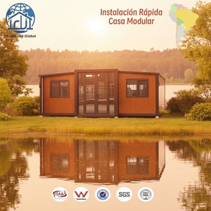 Casa Prefabricada de Alta Calidad Huas, Casa Contenedor de 2 Pisos, <span class=keywords><strong>Piscina</strong></span> Contenedor de 40 pies, Casa Contenedor Completamente Amueblada - Product Image 1
