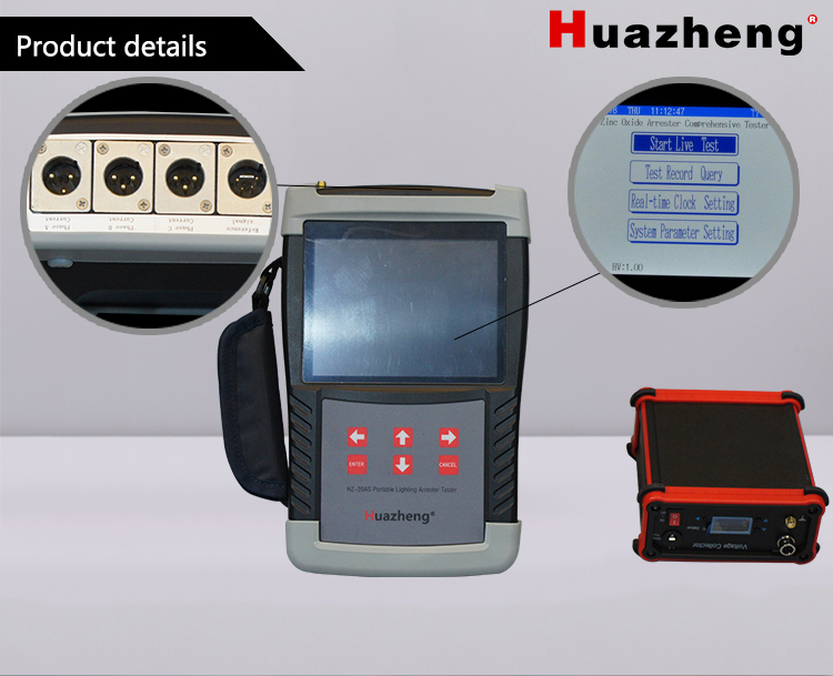 Huazheng Điện Kẽm Oxide Sét Sét Arrester Tester Ba Pha Surge Arrester Tester Sét Arrester Thiết Bị Kiểm Tra