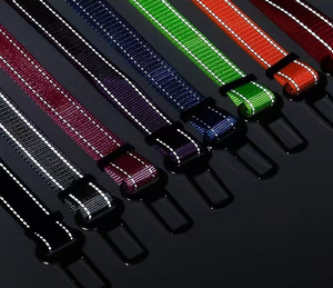 LAVABLE EN MACHINE Ceinture de sécurité rétractable pour animaux de compagnie Style tactique Laisse de sécurité en nylon pour chiens chats Colliers réfléchissants solides pour animaux de compagnie - Product Image 5