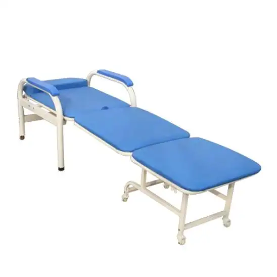 Hospital Cheap Foldable Accompany Chair Sponge Folding Chair Bed Price Ward Escort Chair Bed