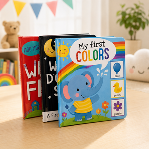 Livre d'<span class=keywords><strong>alphabet</strong></span> personnalisé imprimé sur carton gris, coins arrondis, impression offset, conforme <span class=keywords><strong>à</strong></span> la norme ASTM F963, pour l'apprentissage précoce des tout-petits - Product Image 6