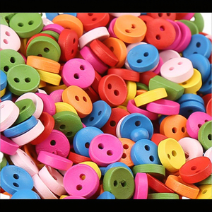 <span class=keywords><strong>2025</strong></span> Cổ Phiếu mới đầy màu sắc 2 lỗ gỗ nút tròn tự làm thân thiện với môi mạ kỹ thuật nút thủ công - Product Image 4