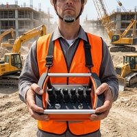 hydraulique joystick vanne directionnelle 4 leviers camion grue radio kits de télécommande intelligents