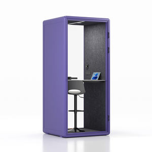 Cabine téléphonique de bureau moderne <span class=keywords><strong>facile</strong></span> à assembler et amovible avec panneaux de mousse acoustique 100% insonorisés pour utilisation hôtelière - Product Image 3