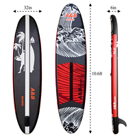 En stock planches de sup gonflables planches à pagaie planche à pagaie debout jeu d'eau surf accessoires standard Isup