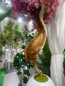 Grand Bonsaï Artificiel d'Extérieur <span class=keywords><strong>en</strong></span> Plastique Certifié UV Faux Fleur <span class=keywords><strong>de</strong></span> Cerisier Sakura Bonsaï pour les Occasions d'Anniversaire <span class=keywords><strong>en</strong></span> Vente - Product Image 6