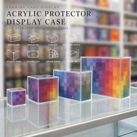 Boîte de présentation en acrylique avec couvercle amovible pour la classification des cartes, conçue pour les gradateurs de cartes et la boîte acrylique UPC du 30e anniversaire