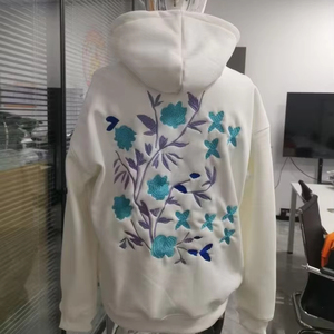 FLOWORA High Quality Blank Men Oversize Custom <b>3D</b> Embroidery Fashion Cotton Pullover Warm <b>Hoodies</b> - Product Image 1